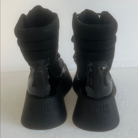 Circus NY by Sam Edelman Women's Gail Black Platform Lace Up Boots Size 9 NEW - Picture 9 of 10